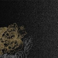 Пион чёрный металлик, плёнка ПВХ, 44 A 684 P