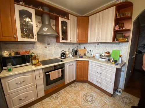 Замена пленки ПВХ на кухонных фасадах